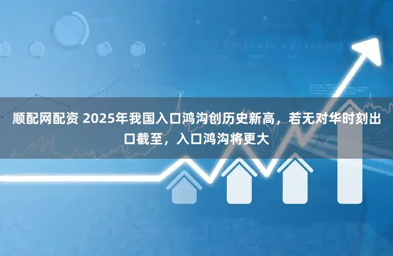 顺配网配资 2025年我国入口鸿沟创历史新高，若无对华时刻出口截至，入口鸿沟将更大