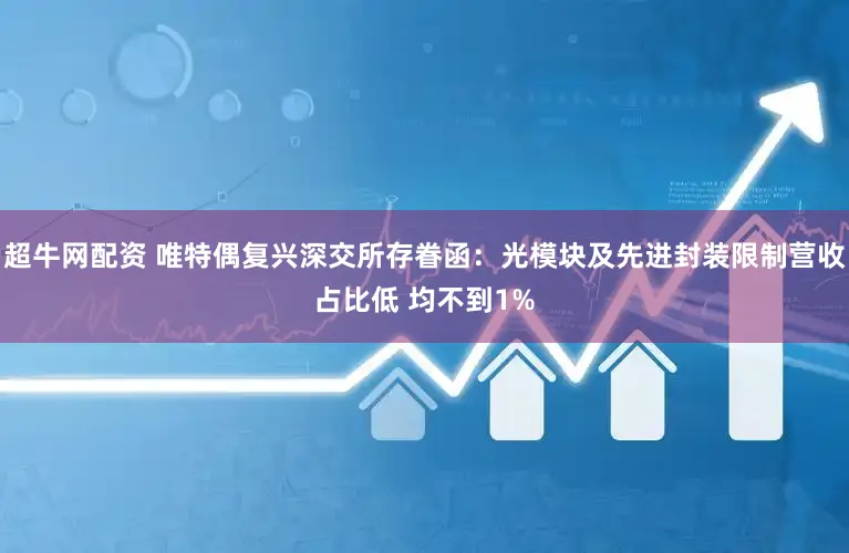 超牛网配资 唯特偶复兴深交所存眷函：光模块及先进封装限制营收占比低 均不到1%