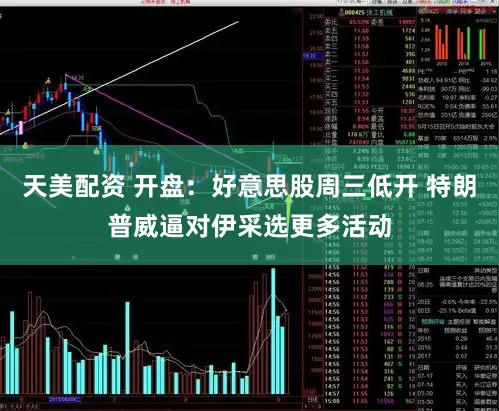天美配资 开盘：好意思股周三低开 特朗普威逼对伊采选更多活动