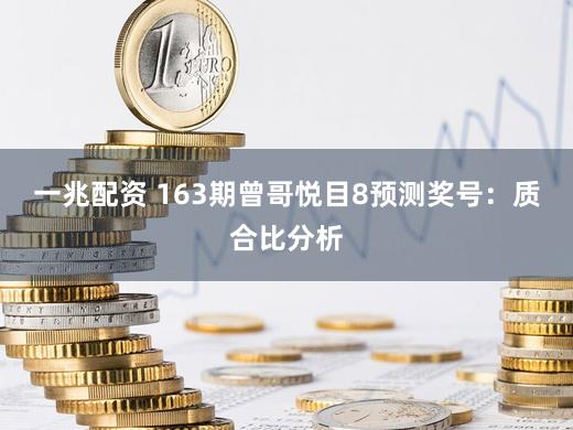 一兆配资 163期曾哥悦目8预测奖号：质合比分析