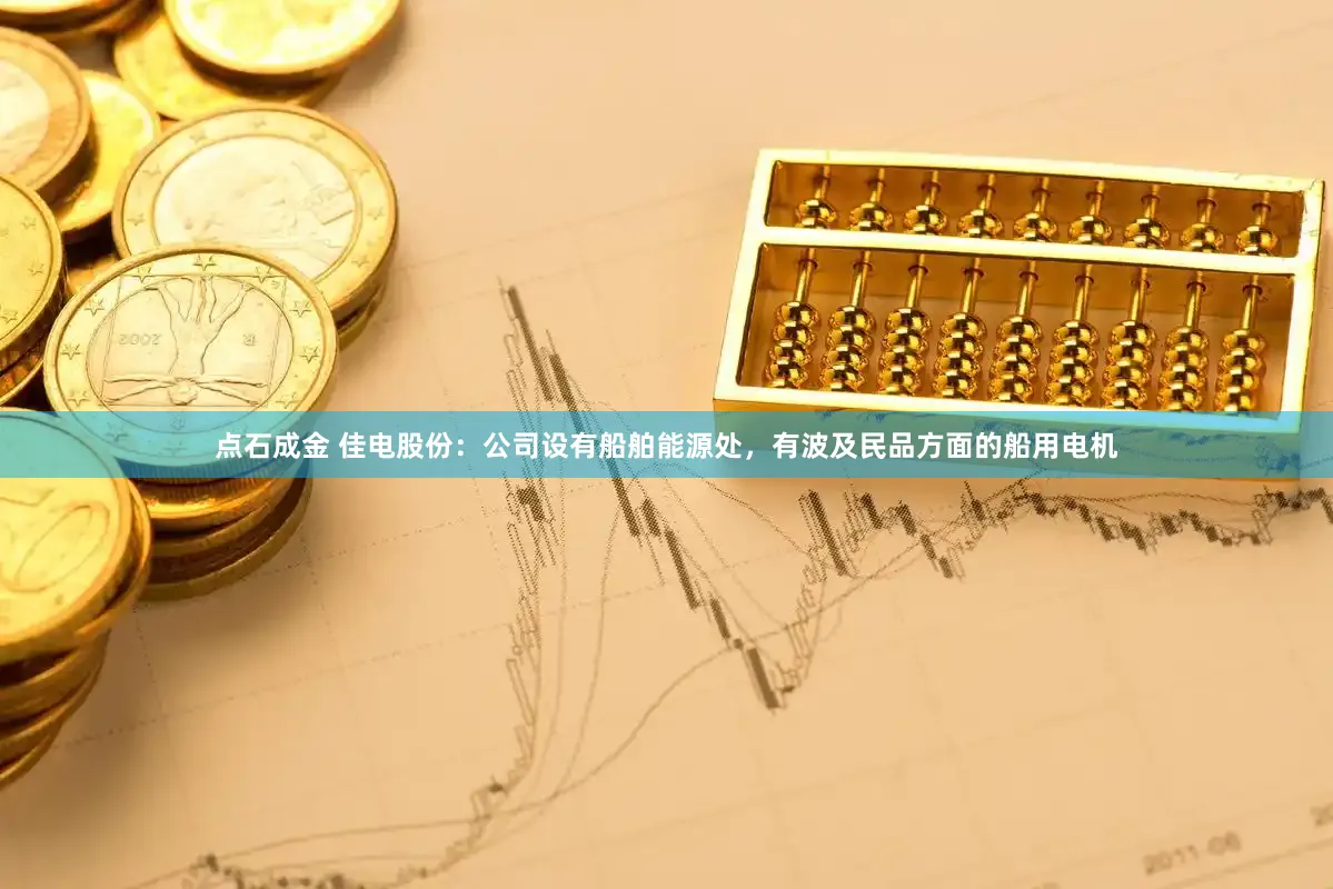 点石成金 佳电股份：公司设有船舶能源处，有波及民品方面的船用电机